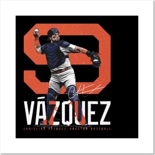 Christian Vazquez Houston Bold Number Posters and Art